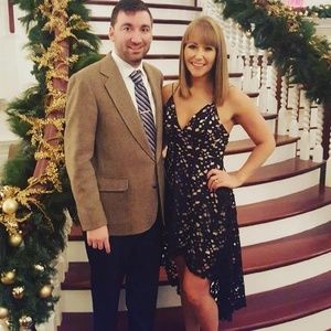 High/Lo eyelet dress